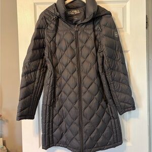 Michael Kors Women's Gray Quilted Jacket